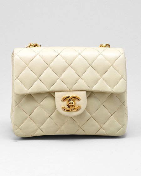 chanel cream lamb skin bag|chanel mini flap bag with top handle.